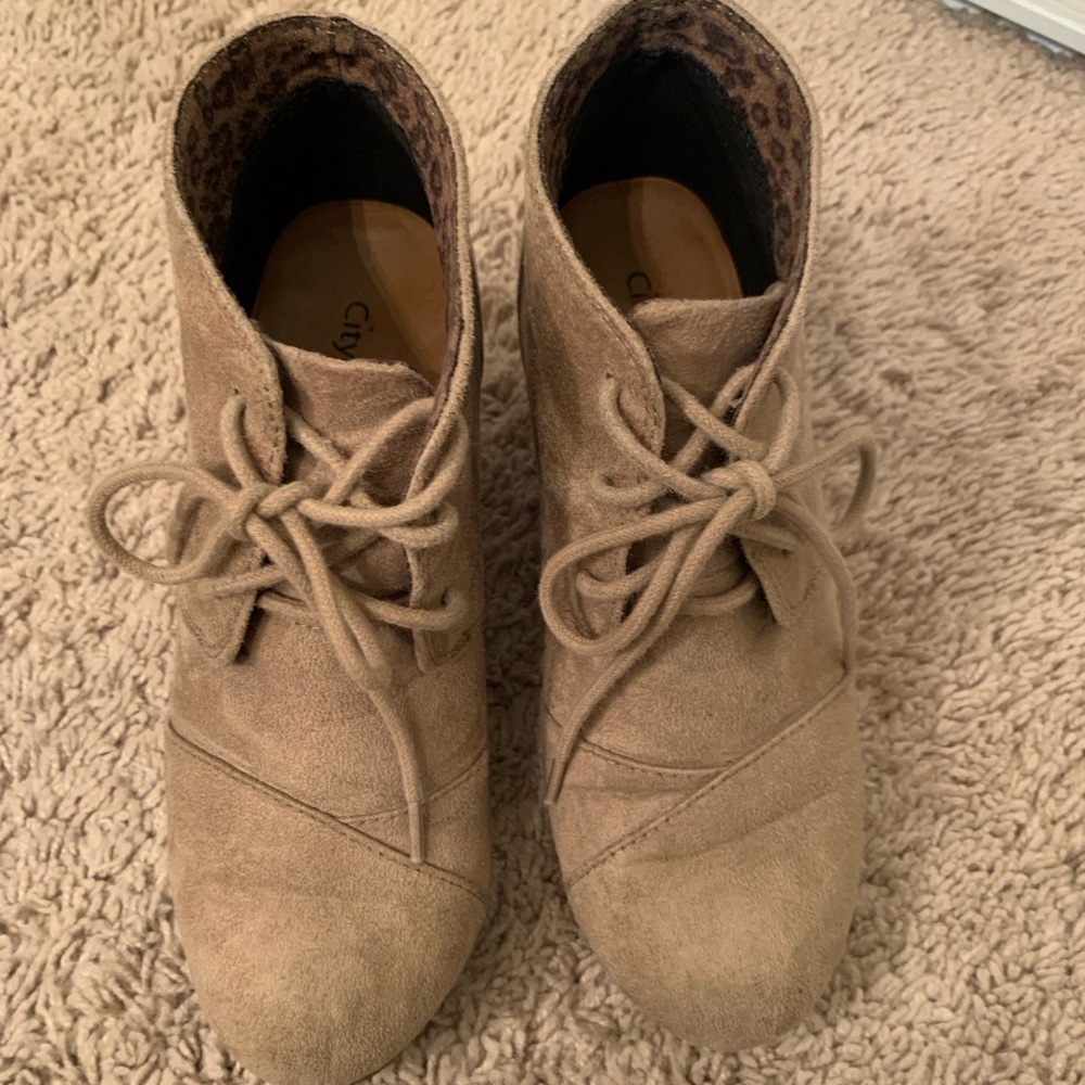 Suede Booties